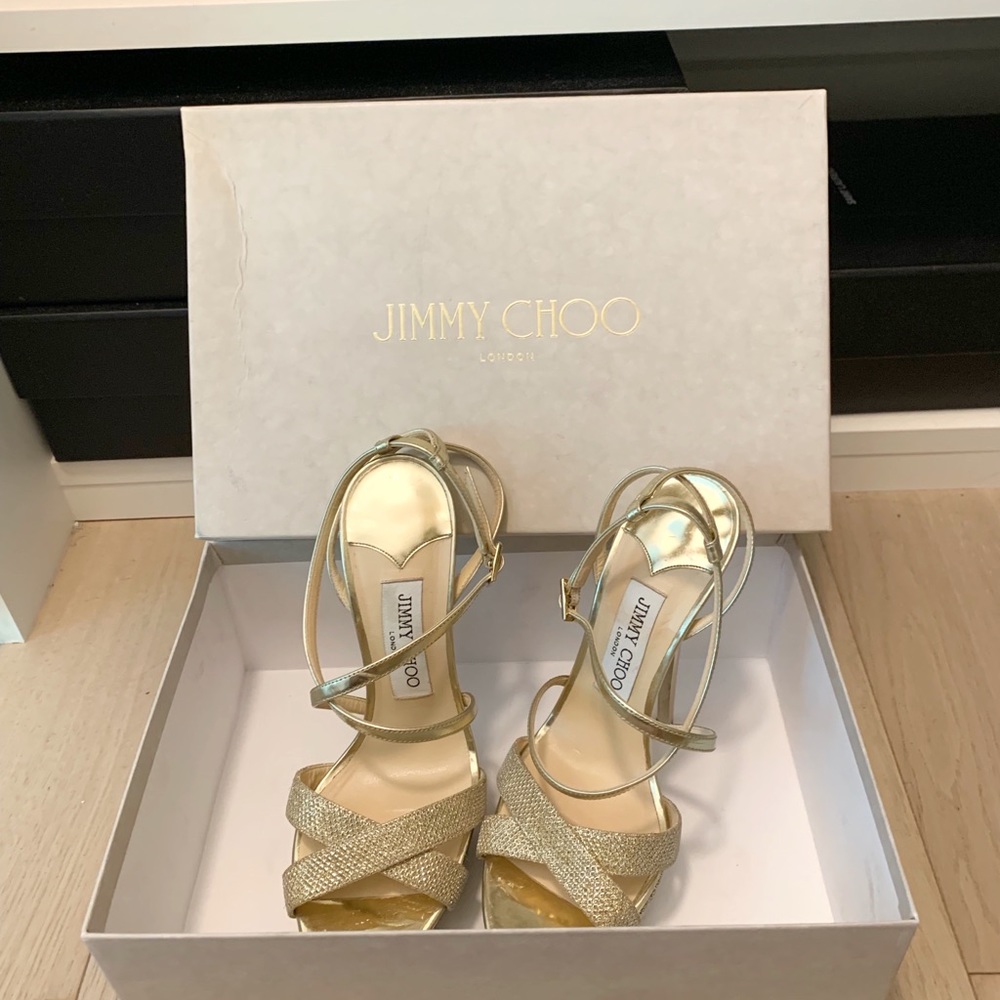 Gold Sparkly Heels